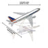 American Airline airplane model toy diecast Jet Boeing 777 aircraft